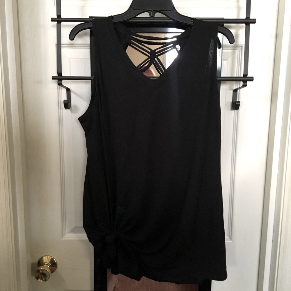 Flowy Black Tank